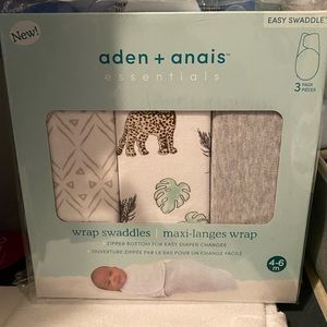 Aden + anais swaddle set of 3 in original packaging - easy wrap cotton